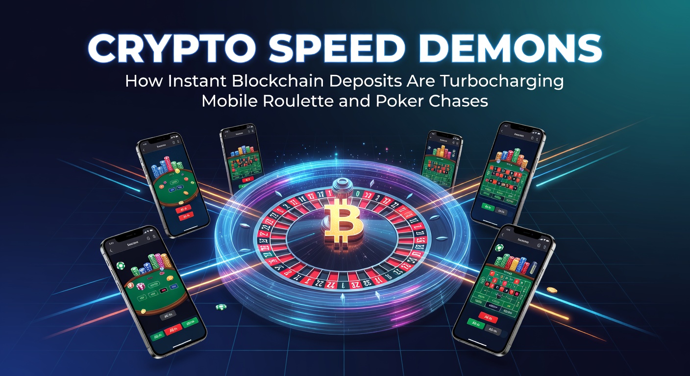 Snelle blockchain transacties die mobiel gokken transformeren met crypto deposits op roulette tafels en poker handen