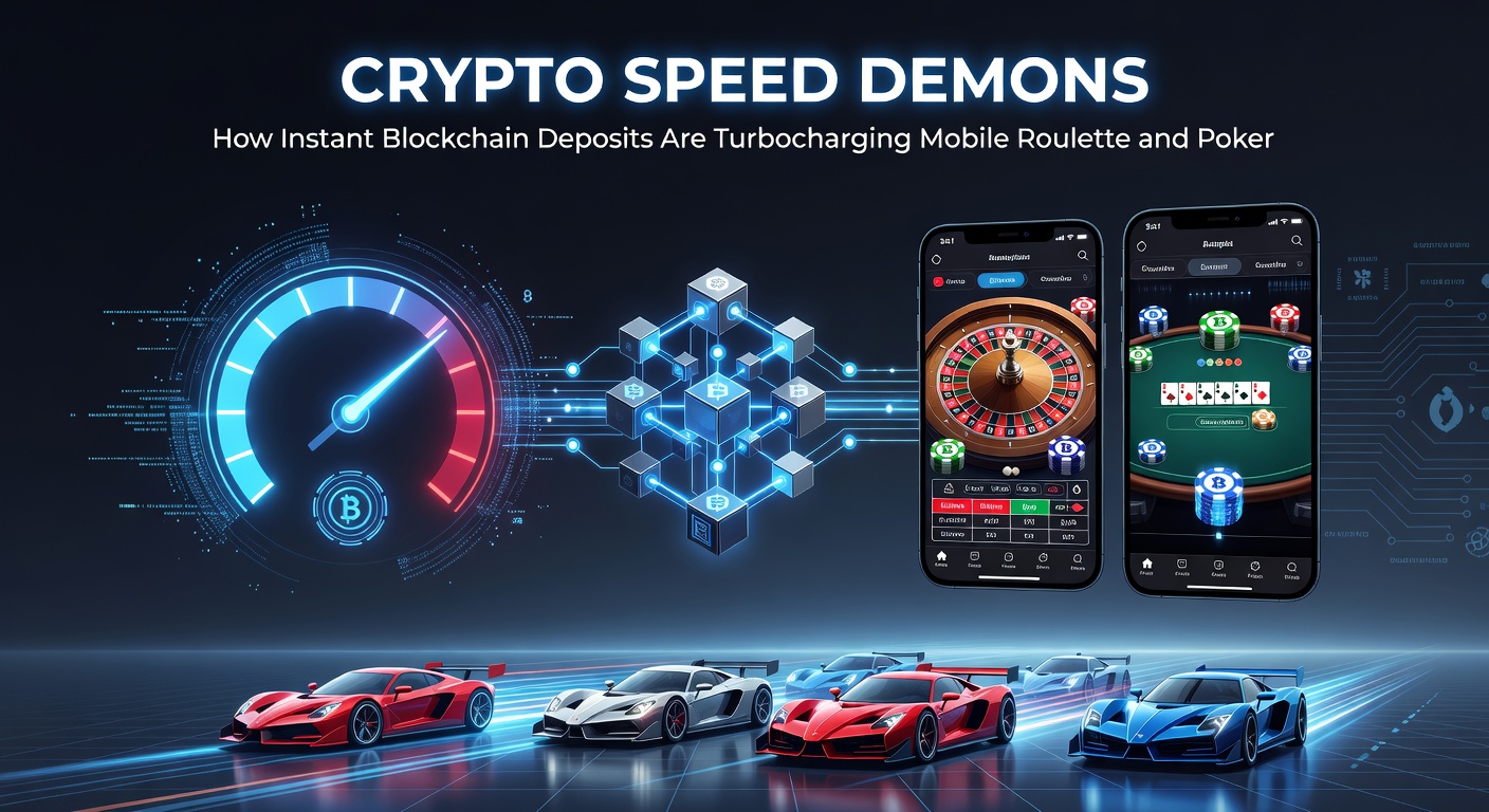 Mobiele poker spelers die blockchain wallets scannen voor instant deposits tijdens intense toernooien