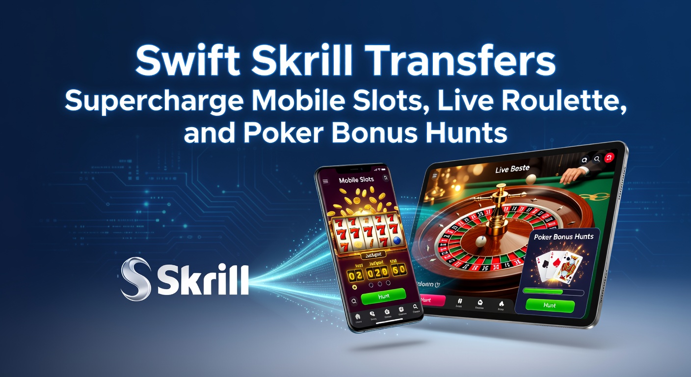 Live roulette tafel op mobiel met Skrill-transactie-overlay en poker bonus hunt interface